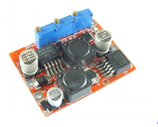 Module hạ áp sạc pin NL mặt trời 15W LM2596 | Input 4-40V, Output 1.5-35V/ 0.5A